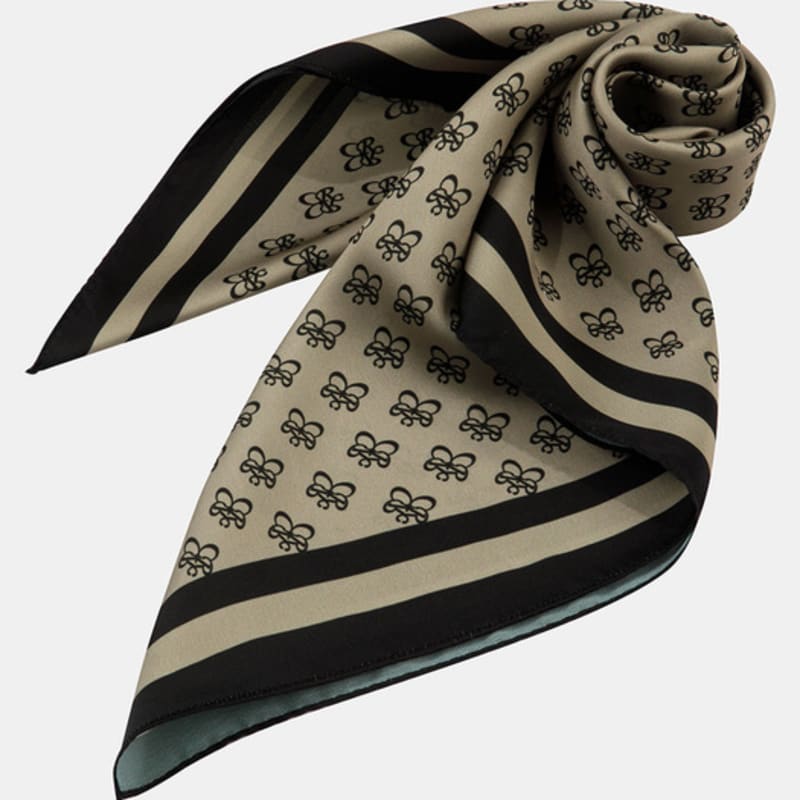 RECLOW R-MONOGRAM SCARF BEIGE Scarf