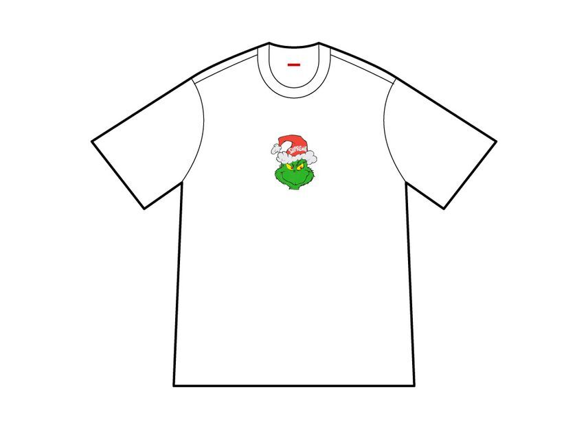 Supreme Grinch Tee White S