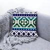 Warm Fair Isle Pattern Knit Cushion Cover Premium Comfort Reversible Pillow Cove Two in One Design for Any Room  Car Interior