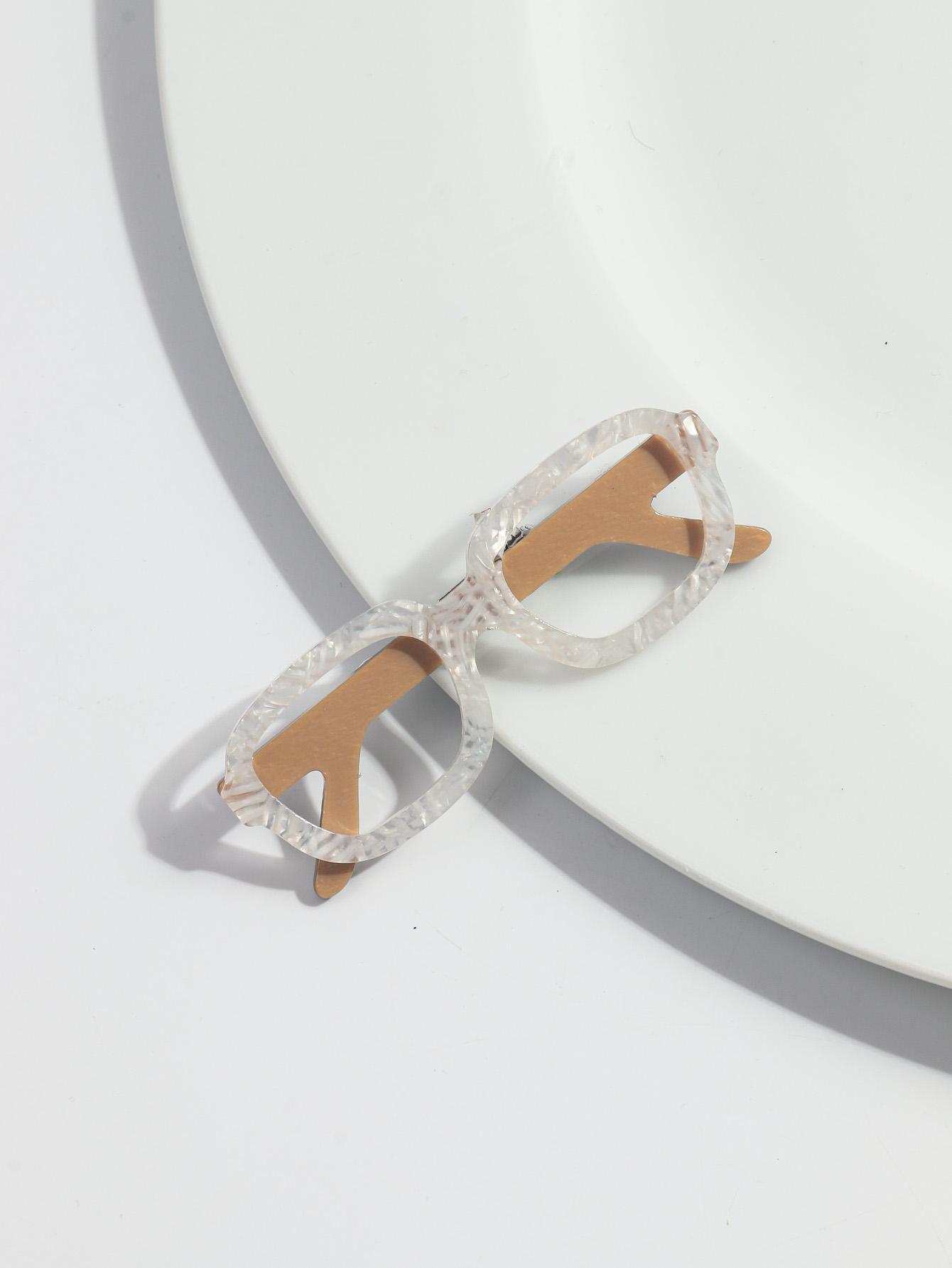 

Милые акриловые броши-леопарды для очков, винтажные значки-рамки для очков из смолы, булавки, женские украшения для одежды, повседневные аксессуары, подарок белый