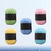 5 Rolls Multicolor Gradient Cotton Yarn for Hand Knitting Crochet Projects Sweaters Hats Gloves Scarves Shawls Christmas Gifts