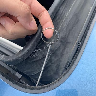 Cepillo de limpieza de dragado de drenaje de coche cepillo de limpieza de parabrisas de puerta de techo solar