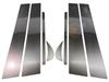 BRIGHTZ Finish Stainless Steel Black Plated Pillar Panel Covers for Toyota Camry Visor Ultra-Mirror (8-Piece Set) AXVH70/H75 (No Required)
