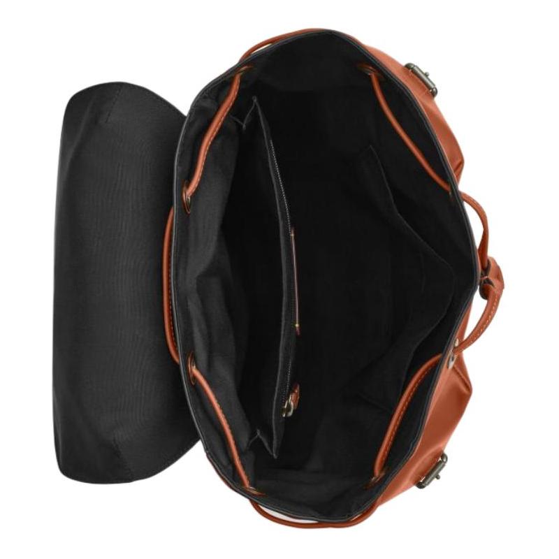 COACH WARNER 31 adjustable shoulder strap cowhide backpack large size unisex couple model brown