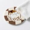 Non-slip Diatom Mud Coaster Round Insulation Pad Cute Cup Mat  Coffee Mug