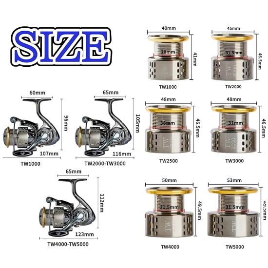 Fi’s+7 Spinning Reel 5000, Max Drag 15kg, Gear Ratio 5.5:1, Interchangeable Left/Right Handle, 12+1B