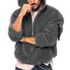 2023 Men's Double-Sided Arctic Fleece Hooded Zip-Up Winter Jacket