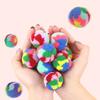 5pcs/set Colorful Cat Training Mute Ball Plush Pet Cat Throwing Ball Plush Cat Toys Ball  Self Happy
