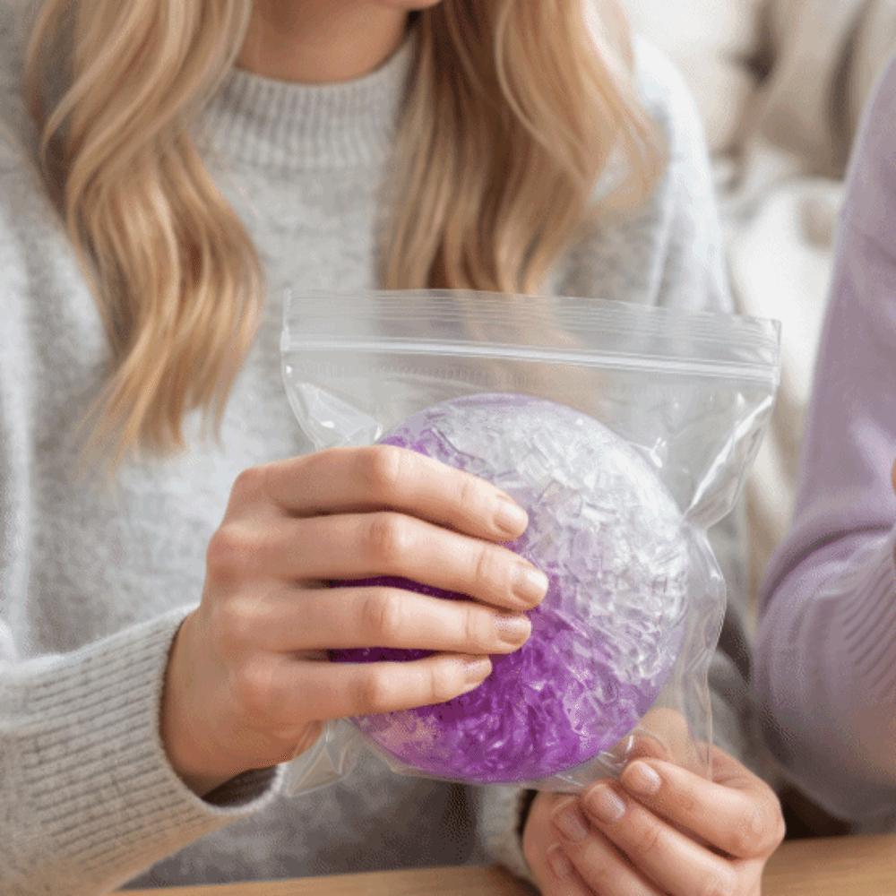 Crushed Ice Texture Crispy Skin Ball Slow Rising Ice Cracked Crystal Ball  Vent Toy