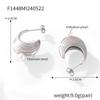 European Vintage Pearl Shell Earrings - Elegant Ins Style, Niche Titanium Steel Jewelry