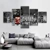 5 Pieces London Street View Posters Red Bus Landscape Canvas Paintings Wall Art for Living Room Pictures Modern Home Decoration