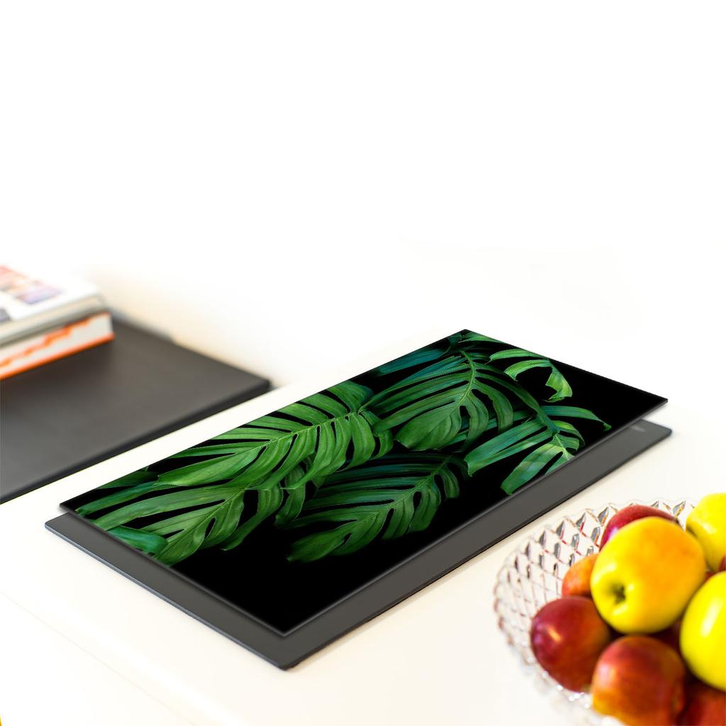 SZKLANA DESKA DO KROJENIA 30x52 Monstera