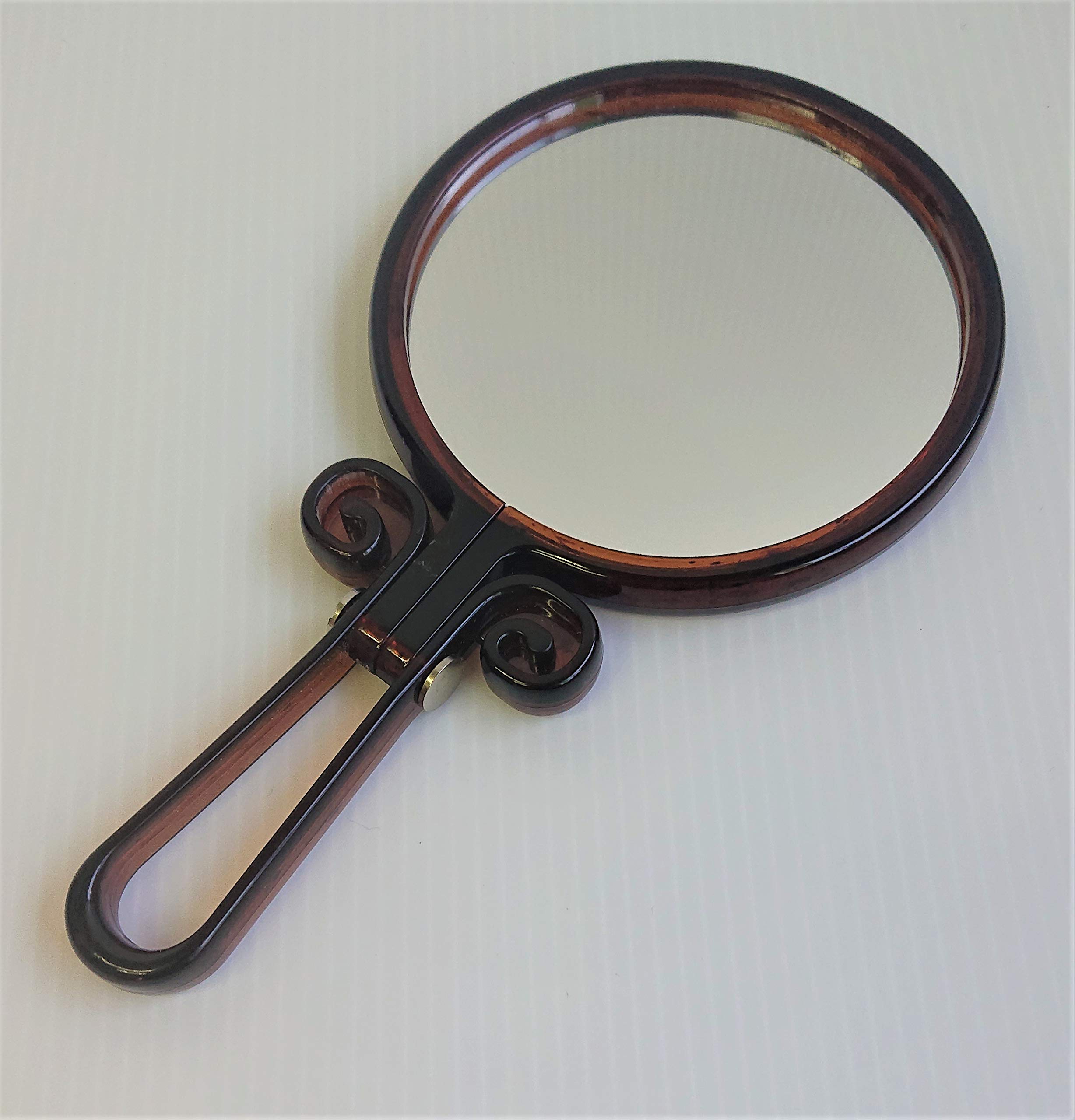 

Зеркало для макияжа 3WAY с 2-кратным увеличением, круглое, черепаховое стекло, форма,