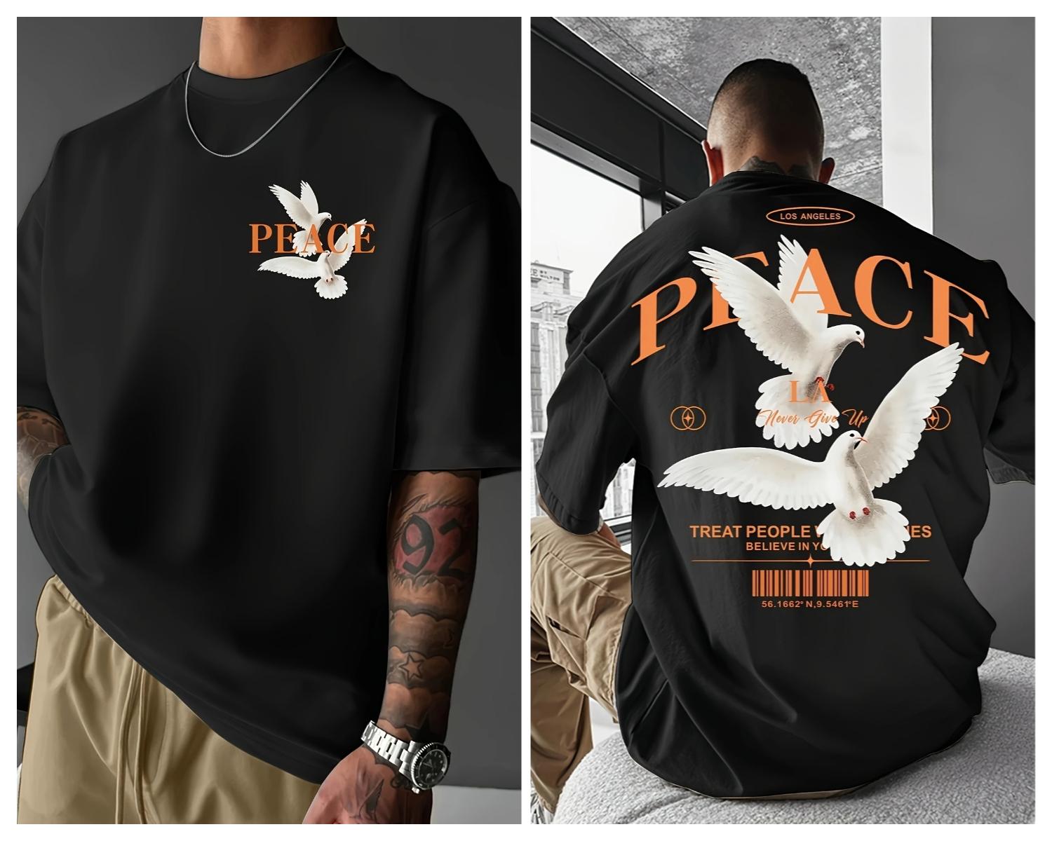 

Men s Casual Fashion Printed Short Sleeve Crew Neck High Quality Top Daily Wear Outdoor Activities T-Shirt Unisex Streetwear 4XL