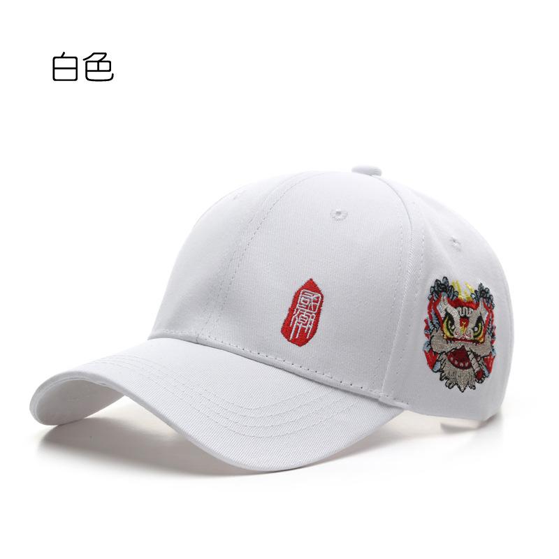 Hat Fashion Street Guochao Lion Dance Baseball Cap Outdoor Travel Sunscreen Shade Sun Hat Peaked Cap