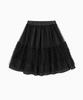 Ohesio Layered Sheer Frill Skirt, Khaki Check