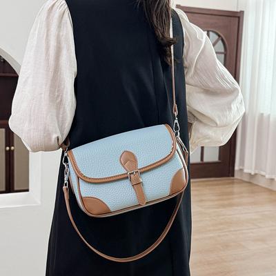Retro kleine Tasche Damen Tasche Sommer neue Mode Schultertasche Mode Umhängetasche Kontrastfarbe kleine quadratische Tasche Tide