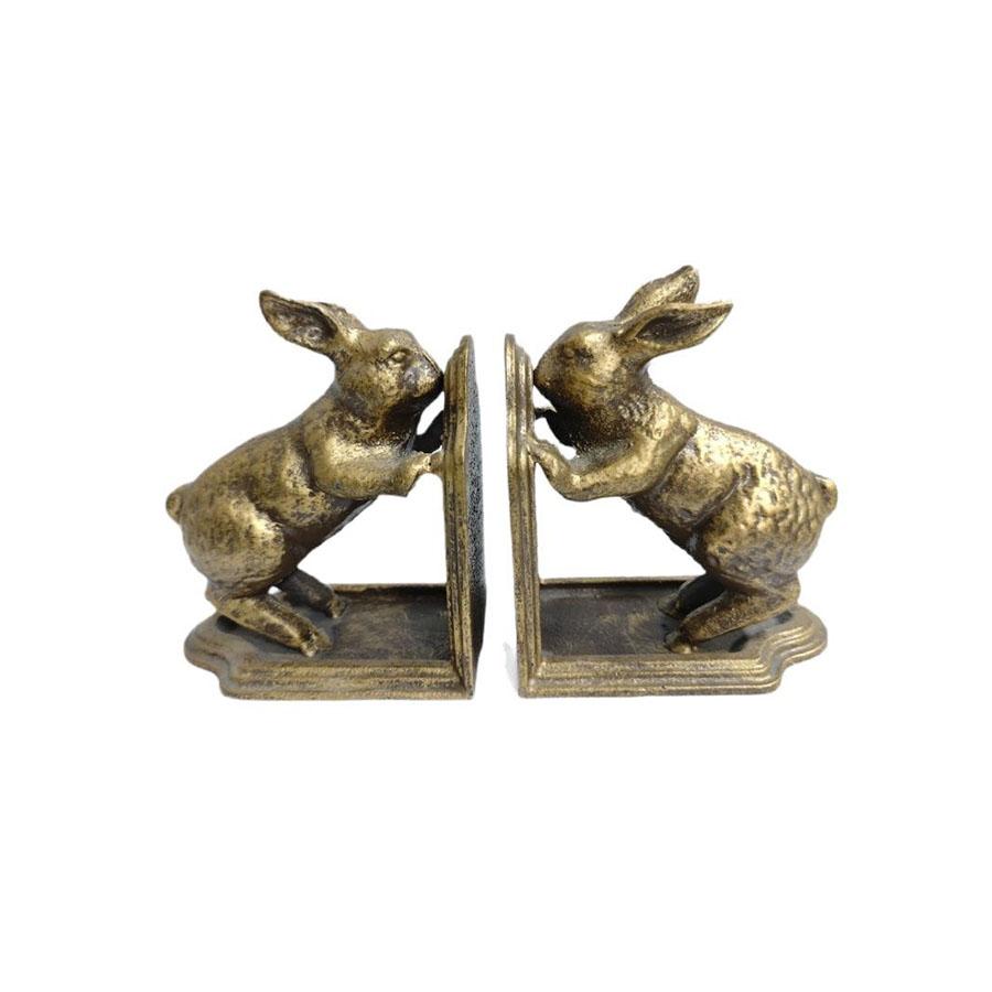 

Vintage Rabbit Bookends, 3D Stereo Book Supports, Home Decoration Ornaments, Study Room Desk Decor, Housewarming Gift золотой
