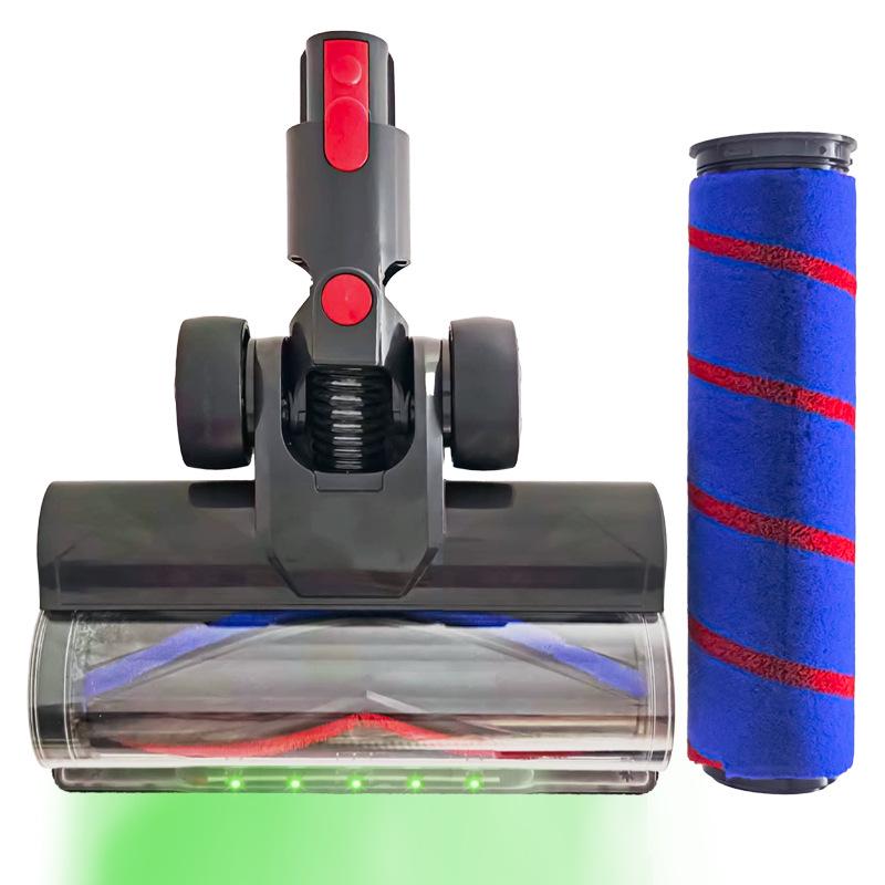 Green Light Dust Detection Turbo Floor Head for Dyson V7 V8 V10 V11 V15 Wireless Vacuum
