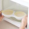 Food Grade Microwave Egg Poacher Heat Resistent with Lid Microwave Egg Steamer Quick Heating Non Stick Hot Spring Egg Mold