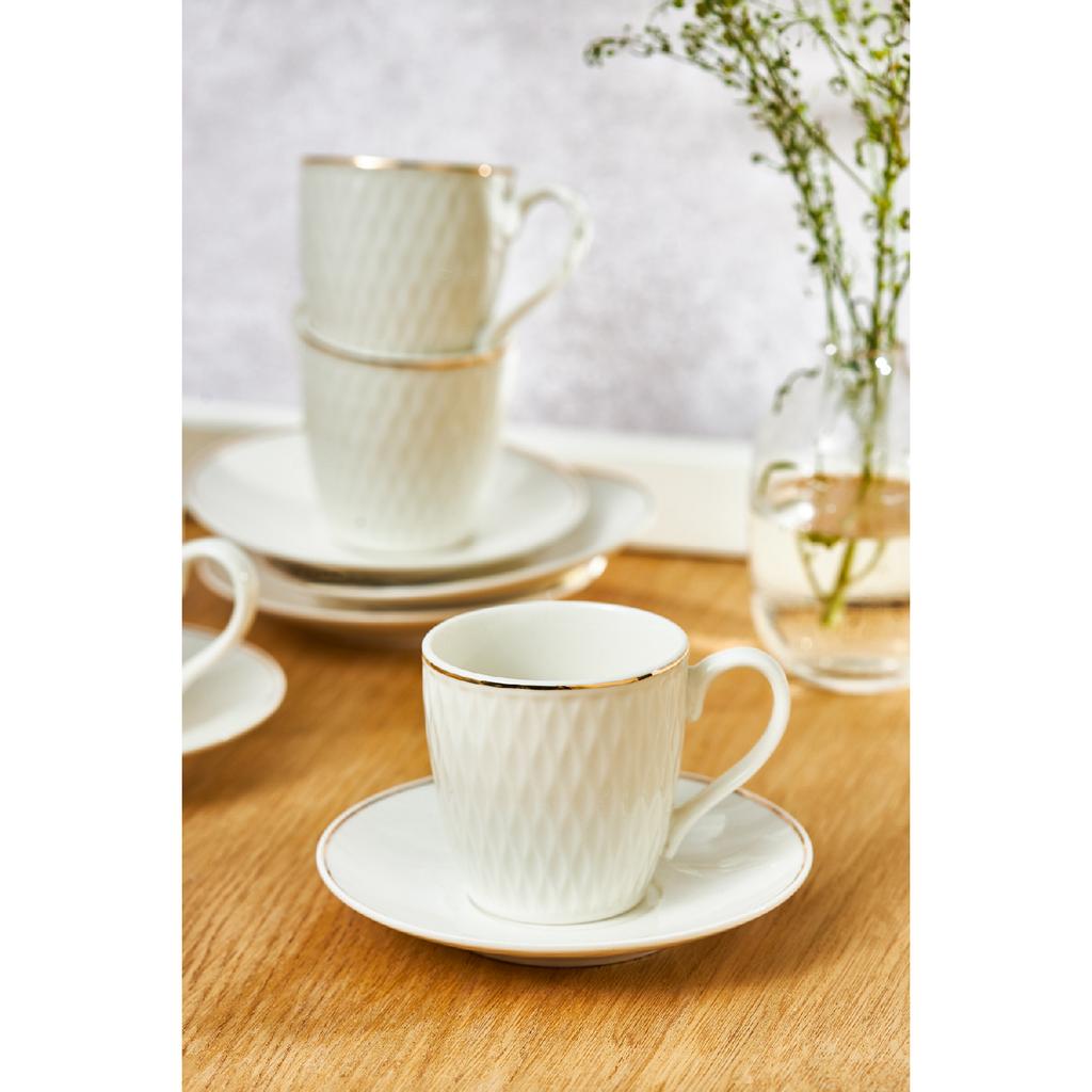 Lora Set Of 6 Coffee Cups 90 Ml