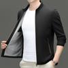 Primavera y Otoño Nuevas Chaquetas de Hombre Casual Solapa Tops de Negocios para Hombres de Mediana Edad Chaquetas Delgadas Sueltas para Papá