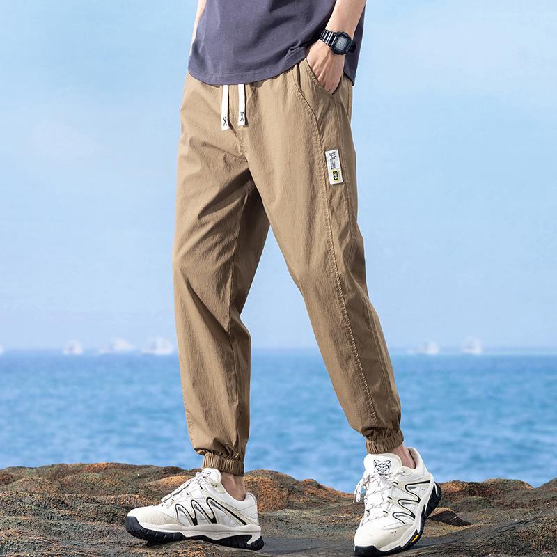 Men's Slim Stretch Korean Style Summer Drawstring Sweatpants