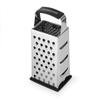 Pro 9.5 Inch Stainless Steel Box Grater with Four Blades Durable Kitchen Tool Grating Slicing Fruits Vegetables Cheese Easy Grip
