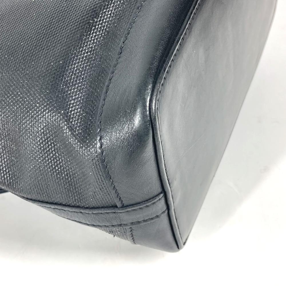 HERMES Corlule 25 Bag Shoulder Bag Tote Bag Toile H / Coating canvas Black/gray