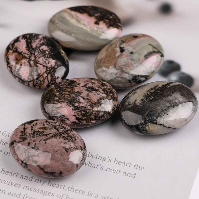 Natural Raw Crystal Hot Compress Stone: Beauty Massage SPA Essential Oil Desktop Ornament