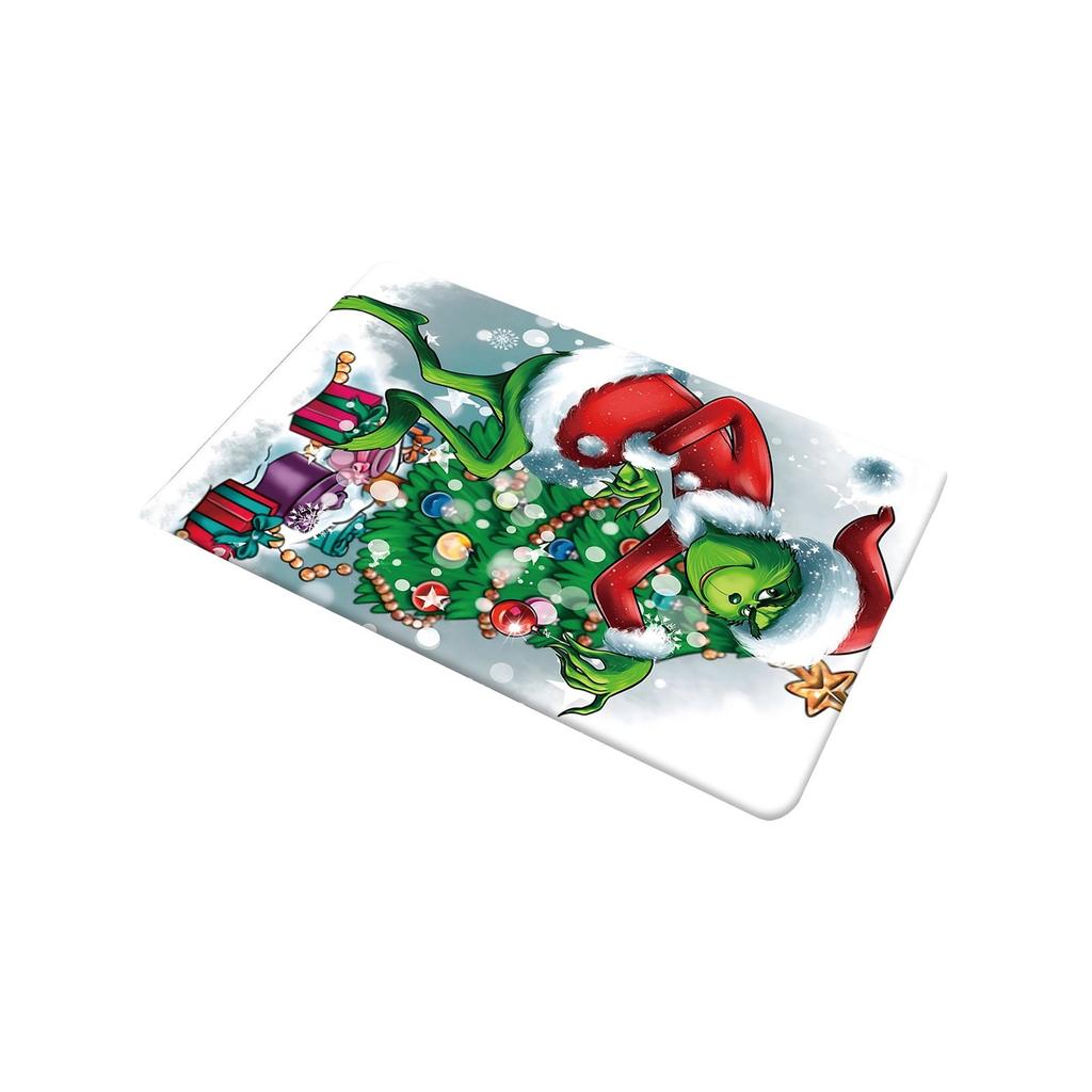 Christmas Themed Carpet Non- Door Entrance Mat Absorbent Bathroom Entrance Floor Mat