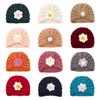 Toddler Outdoor Big Flower Infant Newborn Winter Baby Hat Beanie Cap Knitted Hats Kids Bonnet Hat