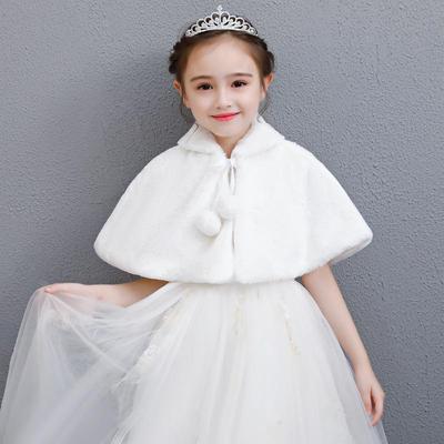 "Mantellina Scialle Principessa dei Fiori da Bambina: Cappotto Caldo Autunno/Inverno"