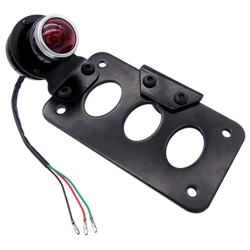 Univerzální motocykly Side Mount koncové světlo s brzdovým světlem na držák SPZ pro Harley pro Honda pro Yamaha pro Suzuki