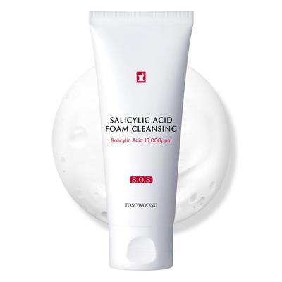 TOSOWOONG סבון פנים סליצילי 100 מ"ל סבון פנים מסיר איפור טיפוח מרגיע טיפוח עור לעור מחוספס אקנה טוסונג קוסמטיקה קוריאנית לטיפוח העור