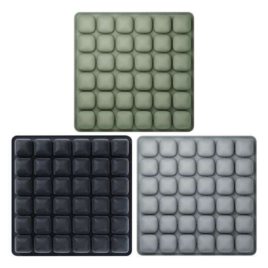 Inflatable Seat Cushion Travel Cushion Airplane Seat with Built-in Air Pump 36-Cell Seat Cushion for Long Flights Back And Tailbone Pain Relief