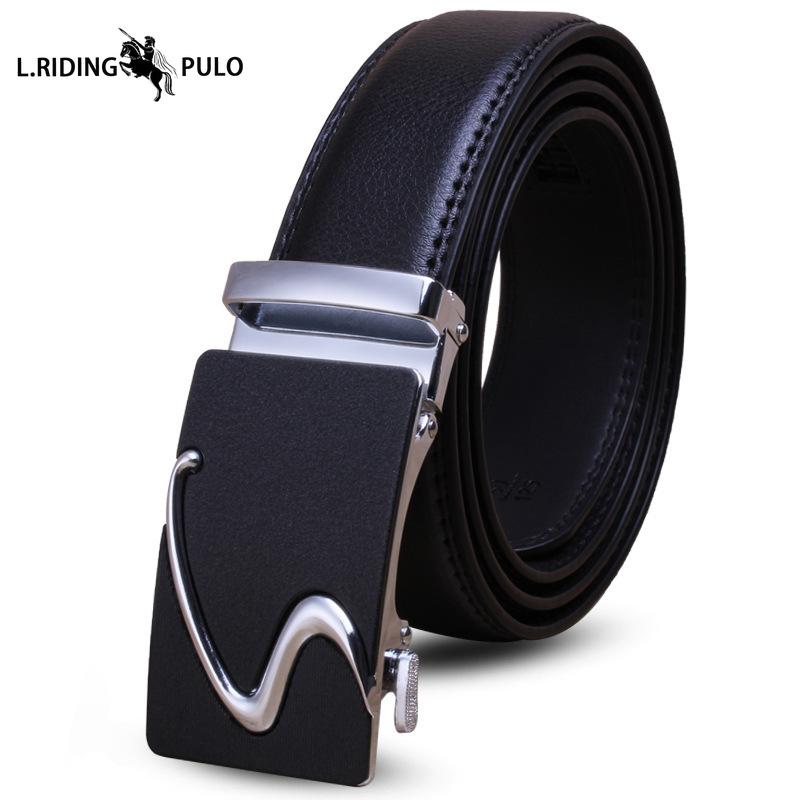 Gürtel Herren High-End Leder Automatikschließe Rindsleder Gürtel Herren Business Herren Hosen Lässig