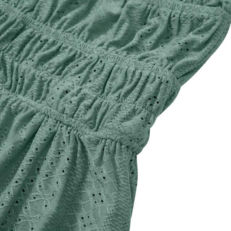 Summer Women Casual Sleeveless Strapless A-Line Dress High Waist Middle Long Solid Color One Collar Spring Dresses S-XL