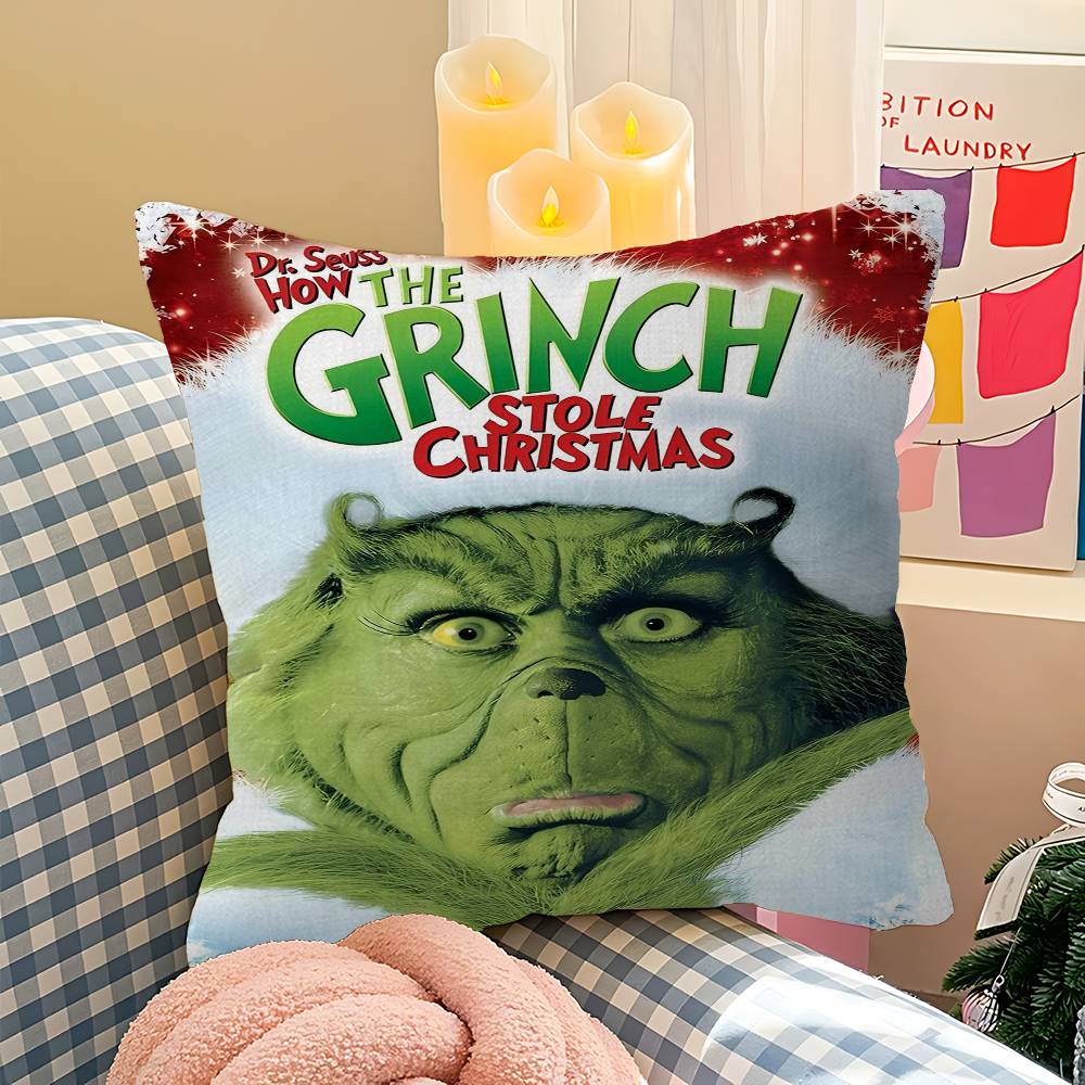 Film The G-Grinch C-Christmas Pillowcase Toon Gift Cushion Cover Bedroom Home Sofa Chair Seat Decor Pillow Case