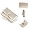 Pu Material Women Wallet Card Holder With Three Fold Design And Solid Color For Daily Use