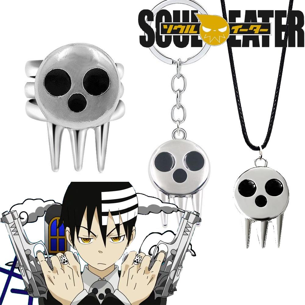 Anime Soul Eater Halskette Totenkopf Metall Anhänger Abzeichen Cosplay Requisiten Für Frauen Männer Fans Schmuck Zubehör Anhänger Geschenke