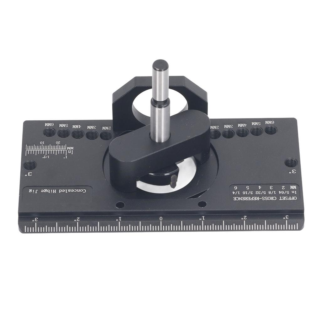35mm Verdeckte Scharnier Jig Kit Aluminium Legierung Bohren Tiefe Einstellbar Verdeckte Tür Scharnier Jig
