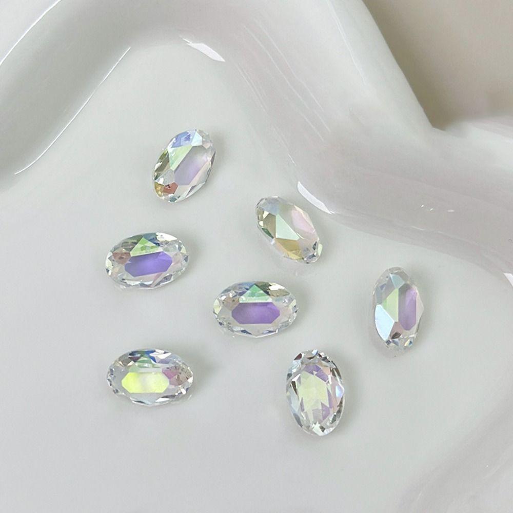 10 Pcs/Bag 3D Pigeon Egg Nail Art Rhinestone Super Flash Manicure Decoration Accessories  Manicurist