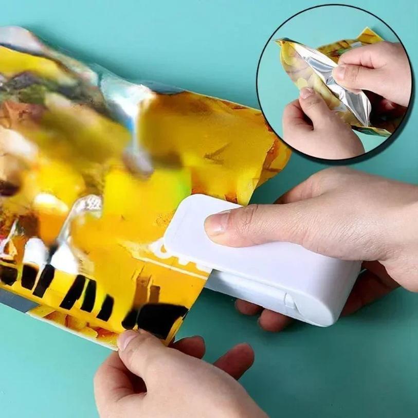 Mini Multi-function Sealer Plastic Storage Bag Sealing Machine Close Keeping Fresh Seal Food Snack Kitchen Tool Cozinha