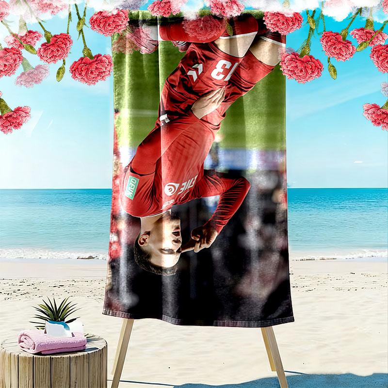 Said El Mala Print Beach Towel, Large Soft Quick Dry Towel for Beach Camping Swimming