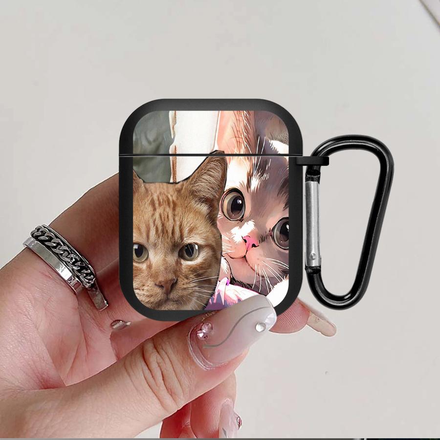 Curious Cat Earphone Cases Cover Case For Airpods Pro 2 Pro2 1 4 Pro3 3