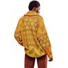 Sweter kardigan z regulowanym ściągaczem u dołu, klapami, długim rękawem, nadrukiem graficznym, luźnym krojem, oversize, szalowy kardigan