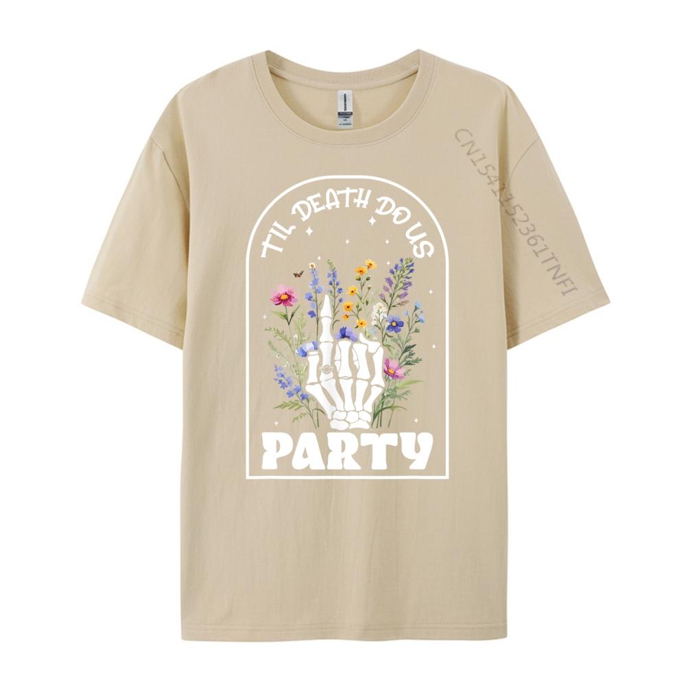 Lustiges Tod bis wir Junggesellinnenabschied Brautjungfern Squad Vintage T-Shirt Herren Klassische Herren Designer Kleidung T-Shirt für Herren Spiel