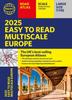 The 2025 Philip's Easy To Read Multiscale Road Atlas of Europe : (A4 Paperback with Flaps) Book