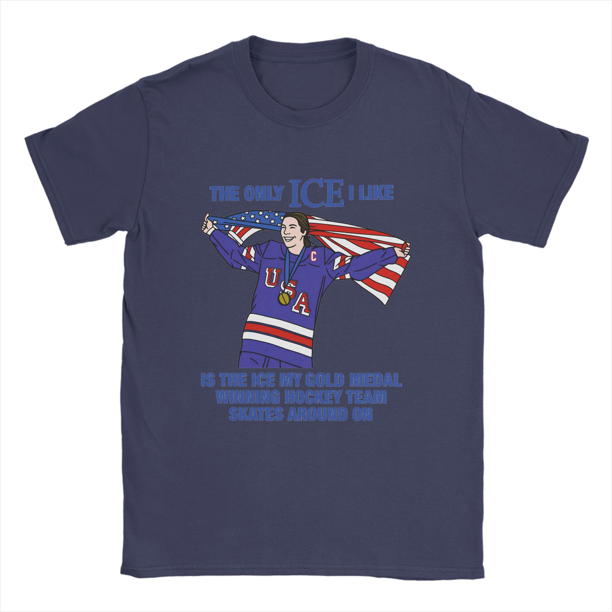 

Unisexs TShirt Hilary Knight Ice Hockey Women Champion 2026 Vintage Pure Cotton Tee Shirt Short Sleeve T Shirt Crew Neck 4XL